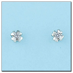 PENDIENTES ORO BLANCO 18KL DIAMANTES