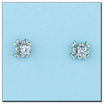 PENDIENTES ORO BLANCO 18KL DIAMANTES