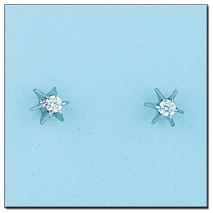 PENDIENTES ORO BLANCO 18KL DIAMANTES