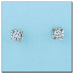 PENDIENTES ORO BLANCO 18KL DIAMANTES