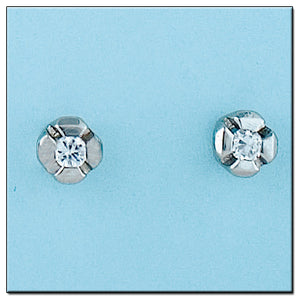 PENDIENTES ORO BLANCO 18KL DIAMANTES