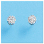 PENDIENTES ORO BLANCO 18KL DIAMANTES