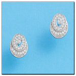 PENDIENTES ORO BLANCO 18KL DIAMANTES