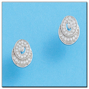 PENDIENTES ORO BLANCO 18KL DIAMANTES