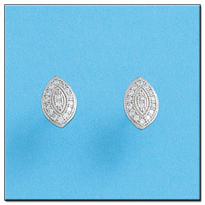 PENDIENTES ORO BLANCO 18KL DIAMANTES
