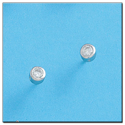 PENDIENTES ORO BLANCO 18KL DIAMANTES