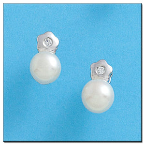 PENDIENTES ORO BLANCO 18KL DIAMANTES