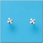 PENDIENTES ORO BLANCO 18KL DIAMANTES