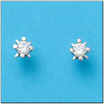 PENDIENTES ORO BLANCO 18KL DIAMANTES