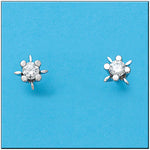 PENDIENTES ORO BLANCO 18KL DIAMANTES