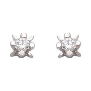 PENDIENTES ORO BLANCO 18KL DIAMANTES