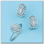 PENDIENTES ORO BLANCO 18KL DIAMANTES