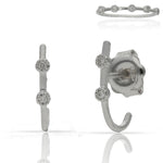 PENDIENTES ORO BLANCO 18KL DIAMANTES