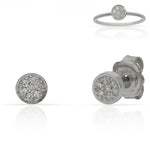 PENDIENTES ORO BLANCO 18KL DIAMANTES