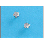 PENDIENTES ORO BLANCO 18KL FLOR