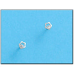 PENDIENTES ORO BLANCO 18KL FLOR