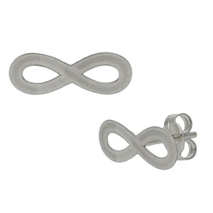 PENDIENTES ORO BLANCO 18KL INFINITO