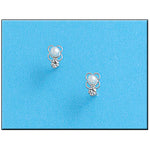 PENDIENTES ORO BLANCO 18KL PERLAS