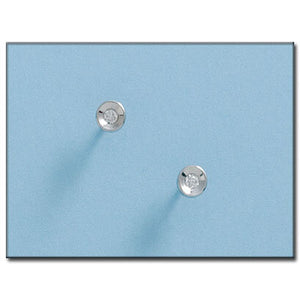 PENDIENTES ORO BLANCO 18KL REDONDOS