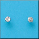 PENDIENTES ORO BLANCO 18KL REDONDOS