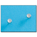 PENDIENTES ORO BLANCO 18KL REDONDOS