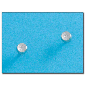 PENDIENTES ORO BLANCO 18KL REDONDOS