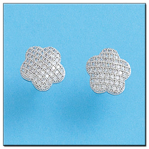 PENDIENTESN ORO BLANCO 18KL DIAMANTES