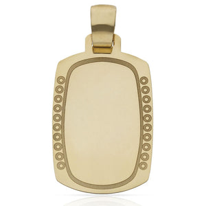 PLACA ORO 18KL CIRCULO - 26X38MM - Peso: 4.90 gr 