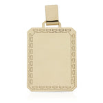 PLACA ORO 18KL GRECA - 23X32MM - Peso: 3.80 gr 