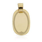 PLACA ORO 18KL OVAL - 20X32MM - Peso: 4.00 gr 