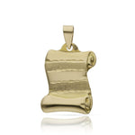 PLACA ORO 18KL PERGAMINO - 15x21MM - Peso: 1.80 gr 