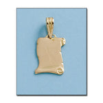 PLACA ORO 18KL PERGAMINO LISA - 12X16MM - Peso: 1.30 gr 