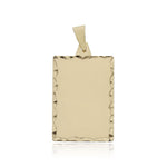 PLACA ORO 18KL TALLADA - 18x27MM - Peso: 2.50 gr 