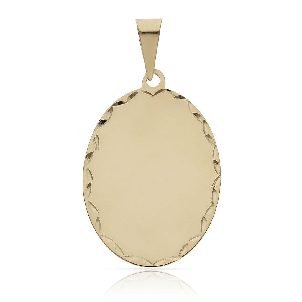 PLACA ORO 18KL TALLADA - 21X29MM - Peso: 2.50 gr 