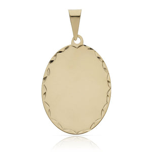 PLACA ORO 18KL TALLADA - 21X29MM - Peso: 2.55 gr 