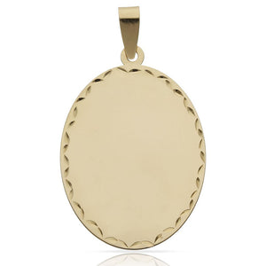 PLACA ORO 18KL TALLADA - 23X36MM - Peso: 4.75 gr 