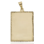 PLACA ORO 18KL TALLADA - 24X37MM - Peso: 4.05 gr 
