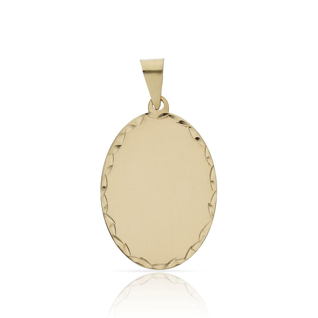 PLACA TALLADA ORO 18KL - 17X25MM - Peso: 1.85 gr 