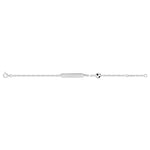 Pulsera Argyor bb lacado negro+bl AG rod