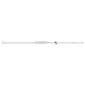 Pulsera Argyor bb lacado negro+bl AG rod