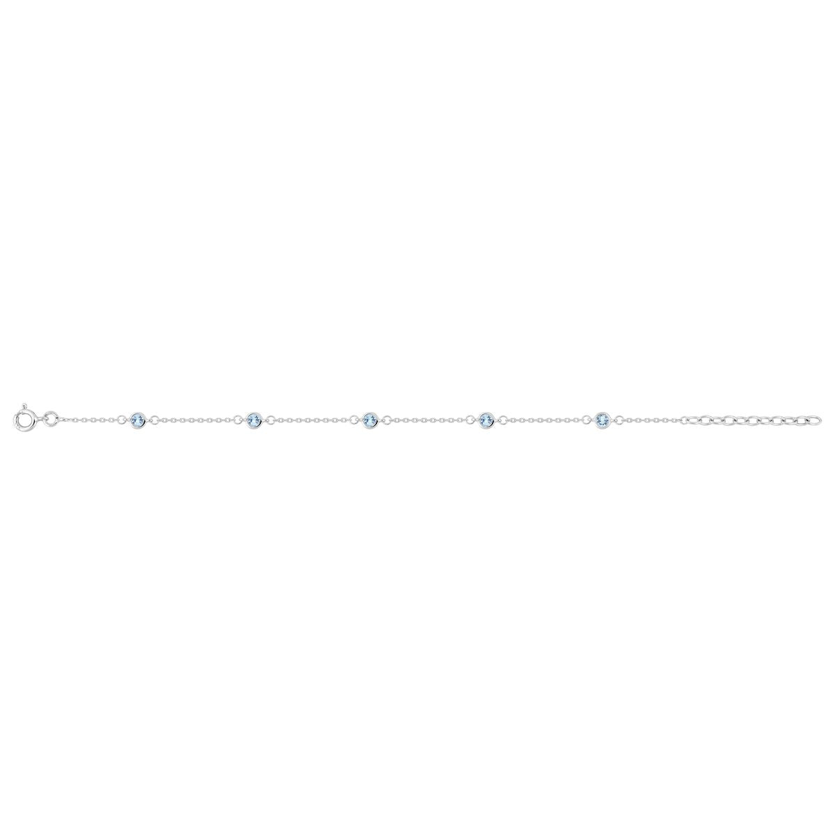 Pulsera Argyor cir. az cielo AG rod
