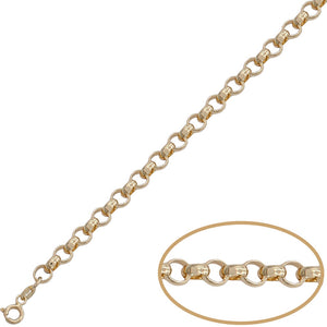 PULSERA HUECA ROLOT ORO 18KL - 6MM - Peso: 3.05 gr 