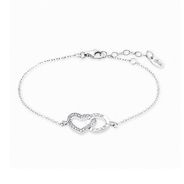 Pulsera Lotus Silver LP1864-2/1 Corazón, Plata 1ª Ley