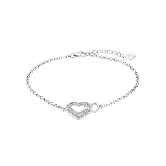 Pulsera Lotus Silver LP1917-2/1 Corazones, Plata 1ª Ley