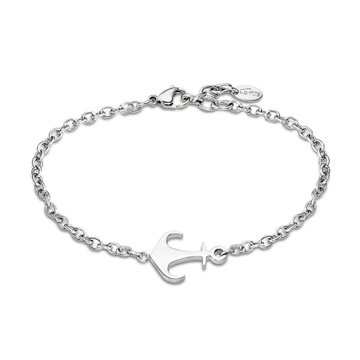 Pulsera Lotus Style Ancla LS1995-2/1, Plata 1ª Ley