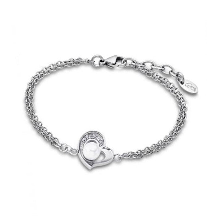 Pulsera Lotus Style Pearls LS1993-2/1, Plata 1ª Ley