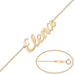 PULSERA NOMBRE LETRA GRANDE ORO 18KL - Nombres: 3 Letras 