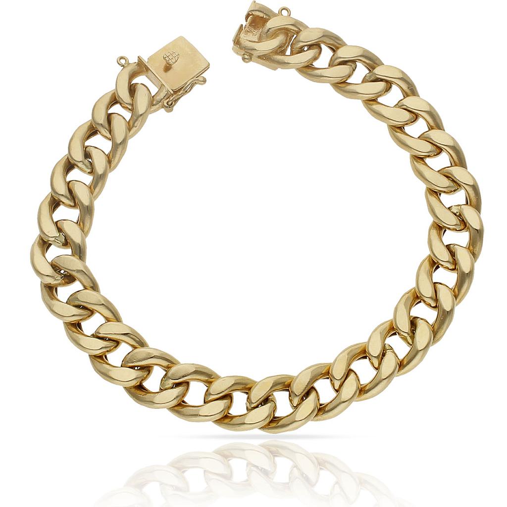 PULSERA ORO 18 KL BARBADA - 11MM - Peso: 35.05 gr 