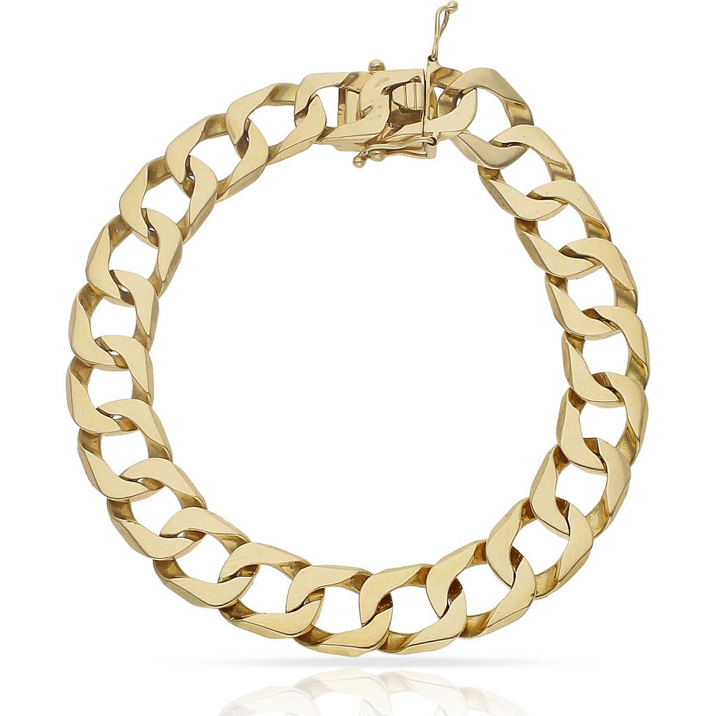 PULSERA ORO 18 KL FUNDIDA - 12MM - Peso: 48.65 gr 