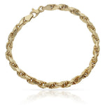 PULSERA ORO 18K SALOMONICA TALLADA - 4.50MM - Peso: 7.70 gr 